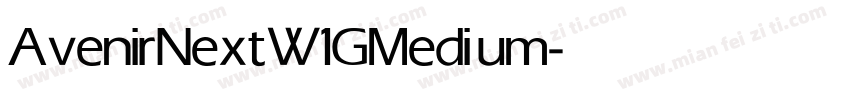 AvenirNextW1G Medium字体转换